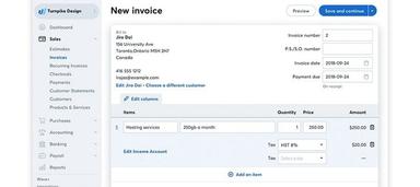 Create invoice