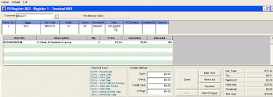 DENALI Business Sales Screen