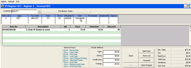 DENALI Business Sales Screen