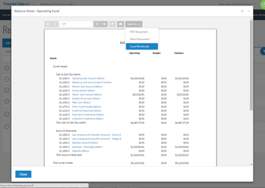 Balance sheet