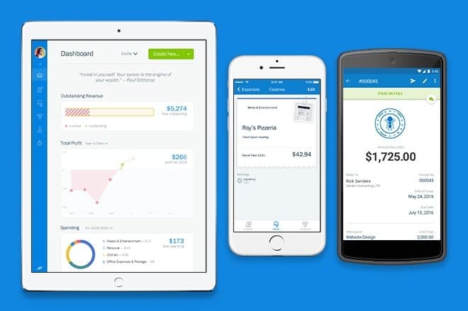 Freshbooks Dashboard