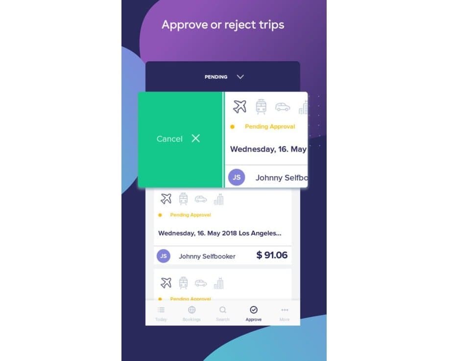 Approve or reject trips