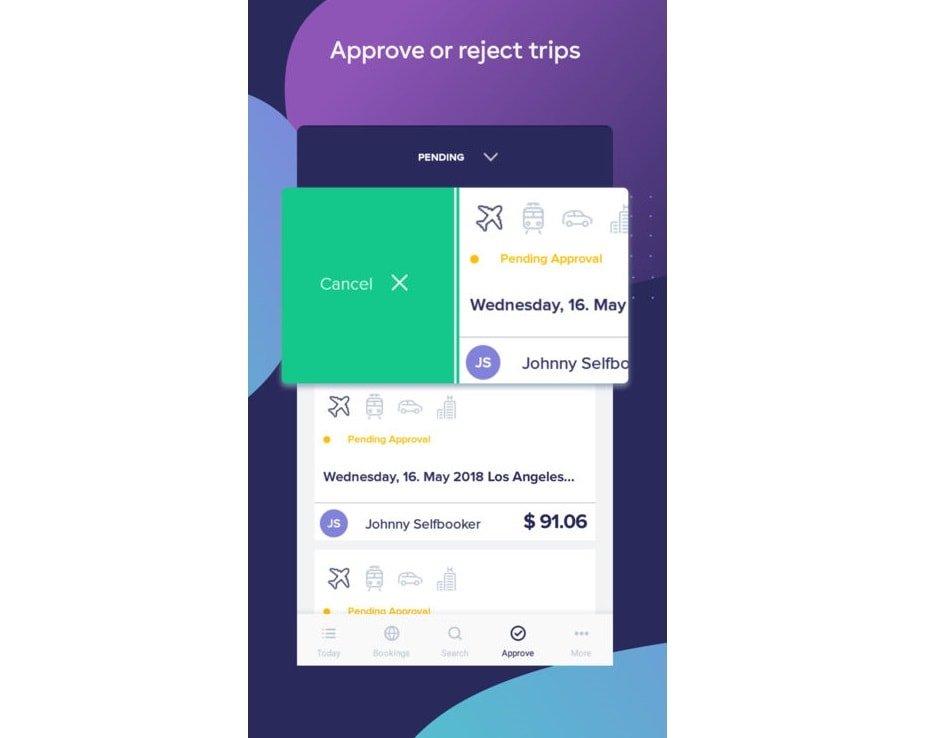 Approve or reject trips