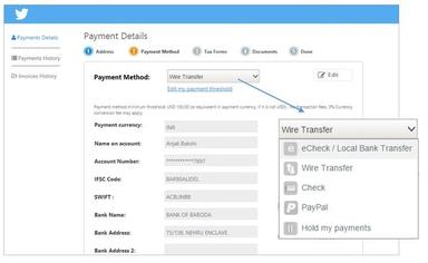 Payment details