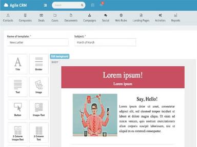 Agile CRM Dashboard