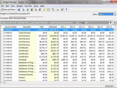 Blackbaud Raiser's Edge NXT Budgeting tools