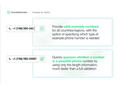 CheckMyNumber Valid Example of Numbers