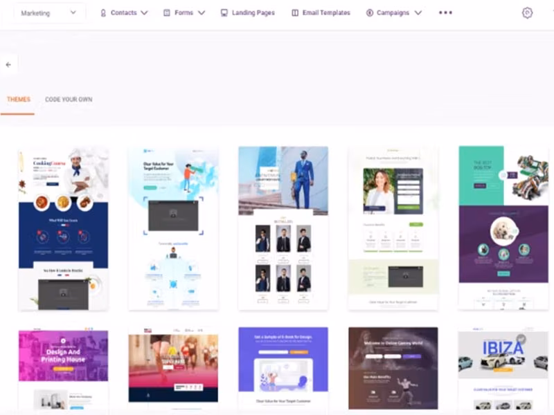 EngageBay Landing Pages