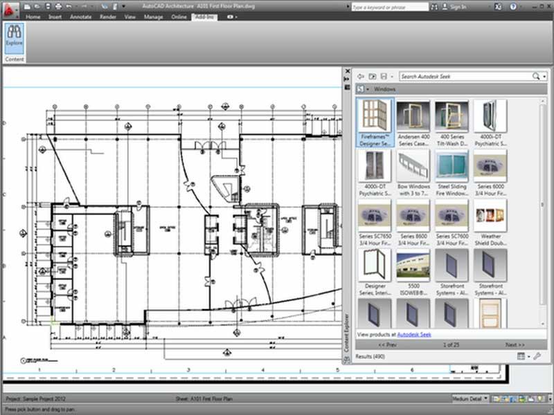 AutoCAD Architecture Blueprint