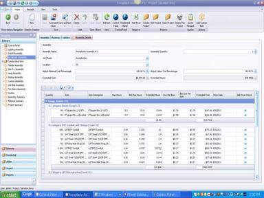 Best Bid Electrical Estimating Software Receptacle assembly