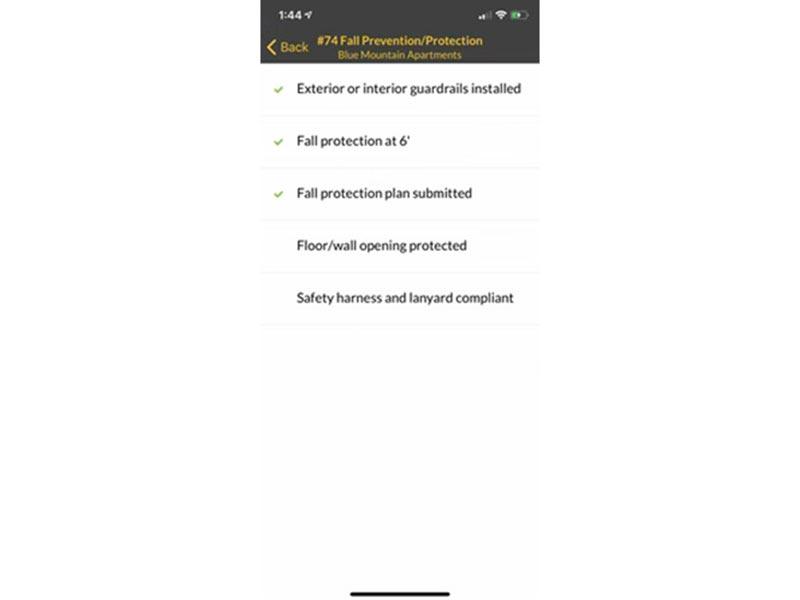 Buildup checklist
