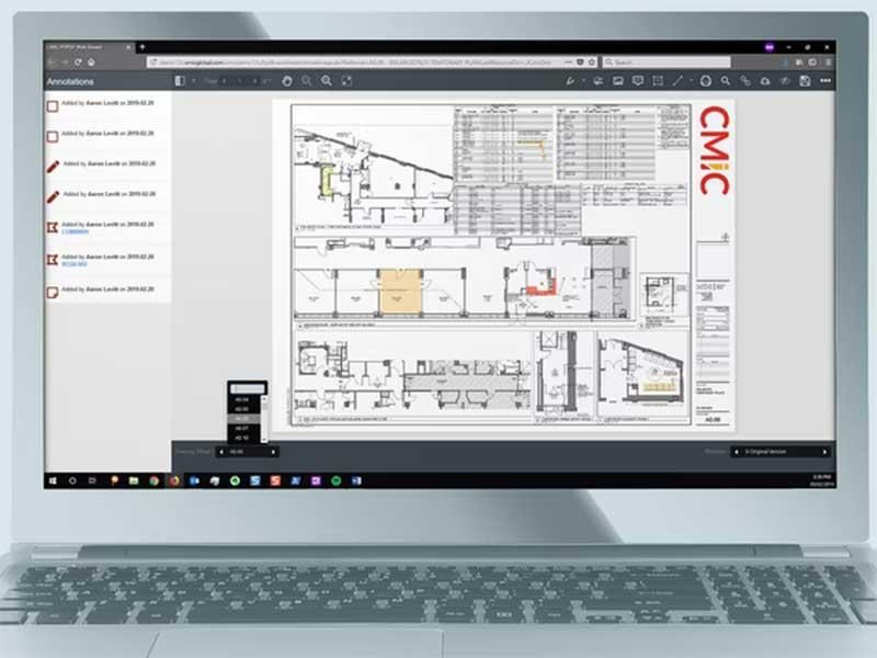 CMiC drawing management
