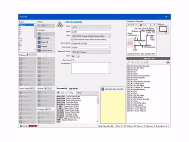 FastDuct Software Edit Assembly
