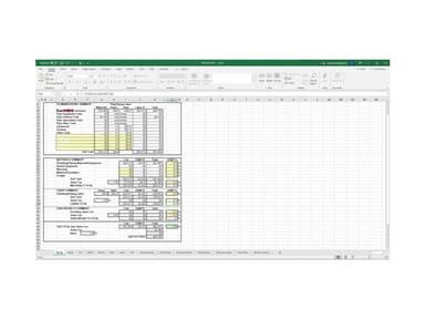 FastPIPE Software Excel Sheet