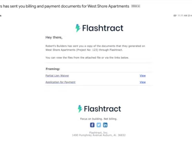 Flashtract Email Reminder