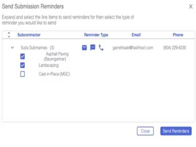 Flashtract Construction Billing Reminders