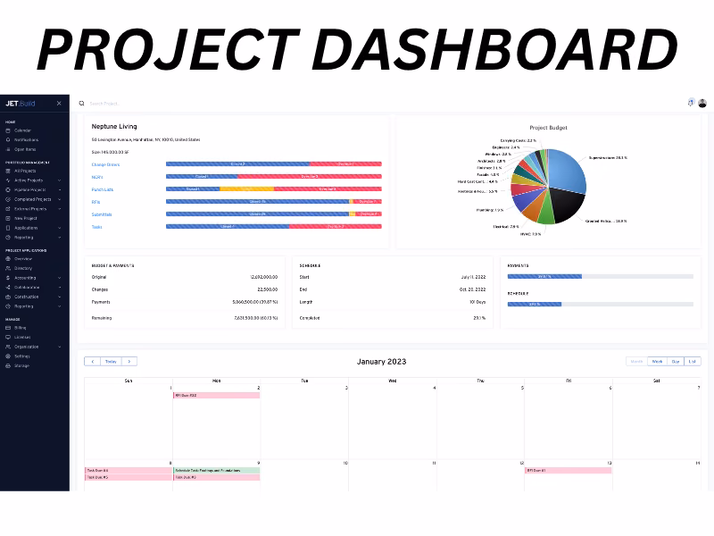 Jet.Build Dashboard