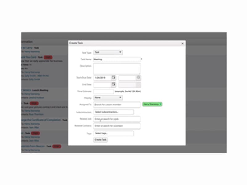 JobNimbus Create Task