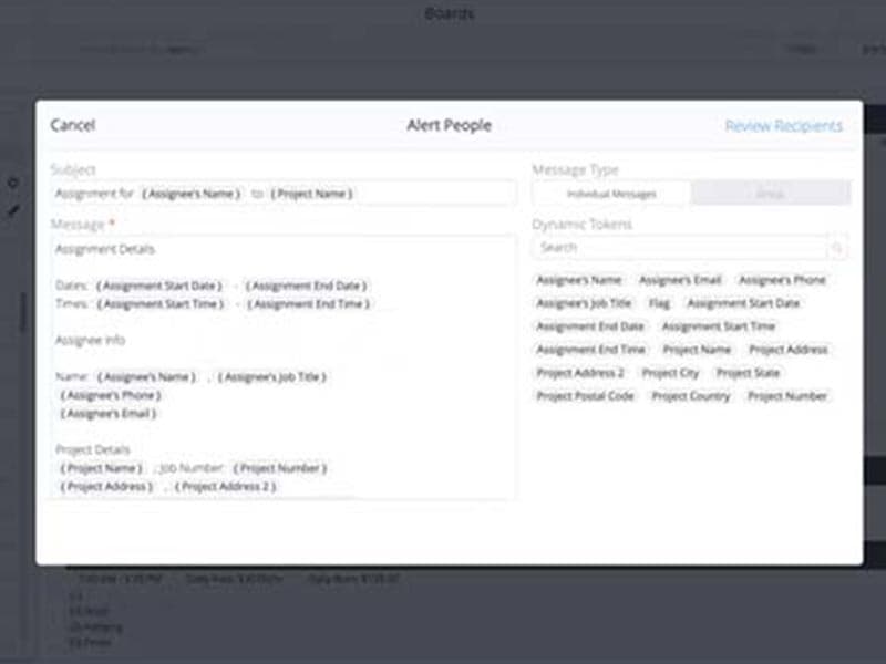 LaborChart Review Recipients
