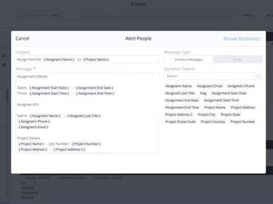 LaborChart Review Recipients