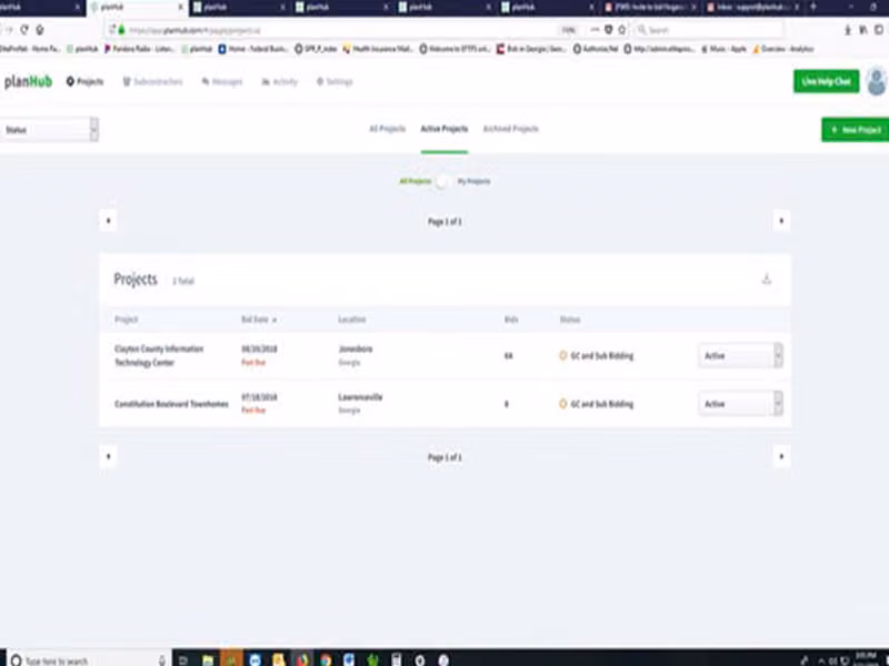 PlanHub Software Projects