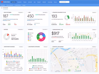Service Fusion Dashboard