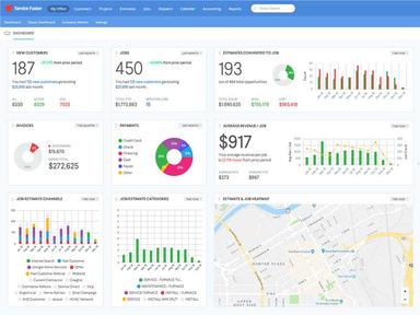 Service Fusion Dashboard
