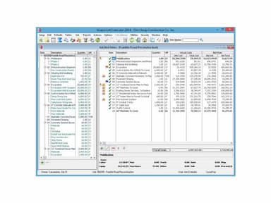 Sharpesoft Estimator Job Bid Items and Cost Analysis