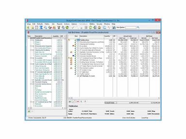 Sharpesoft Estimator Job Bid Items and Cost Analysis