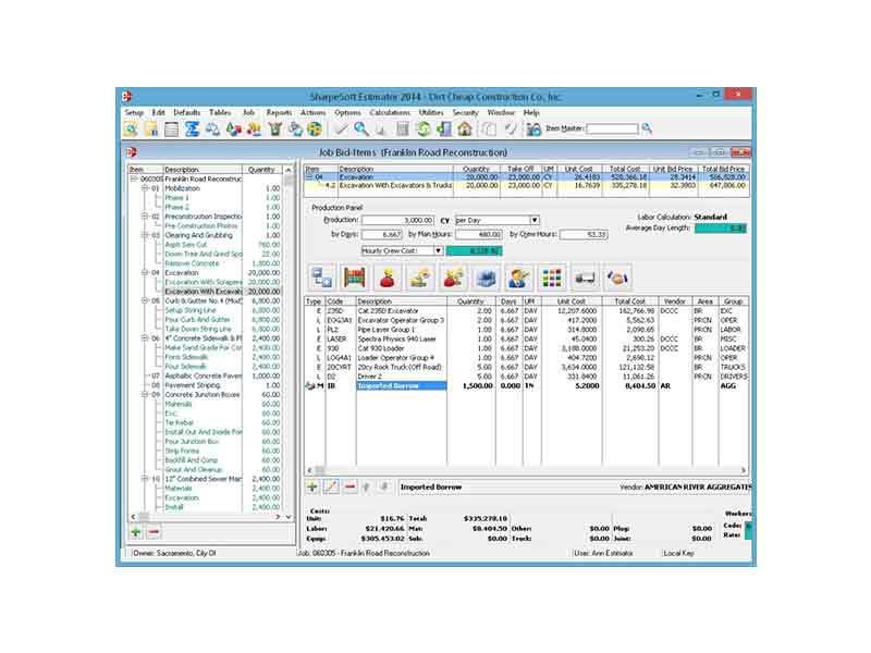 Comprehensive Interface for Construction Management