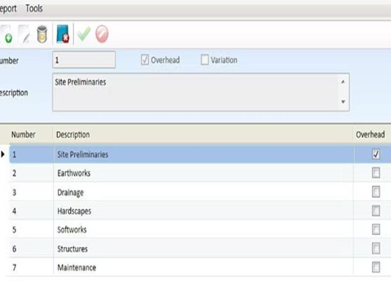 Benchmark Estimating Library section