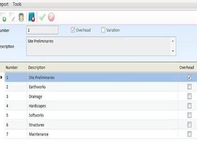 Benchmark Estimating Library section