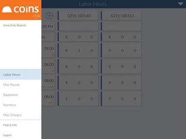 Coins Construction Labor Hours