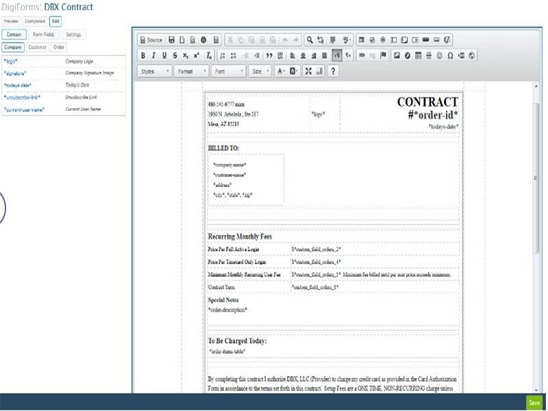 DBX Contract