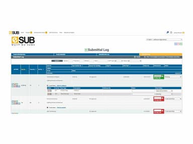 eSUB Software Submittal Log