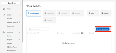 Houzz Pro Software Leads