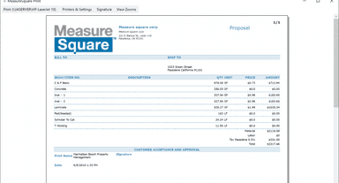 MeasureSquare Software