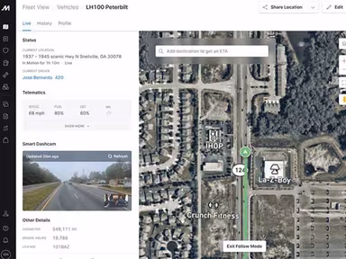 Motive Software Live View