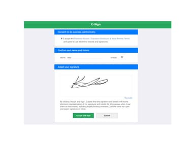 Premier Software E Sign