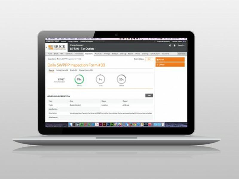 Procore Daily SWPPP Inspection Form