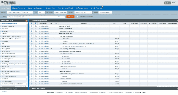 RSMeans Data Online Software Records