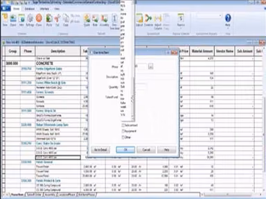 Sage Estimating Software Records