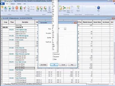 Sage Estimating Software Records