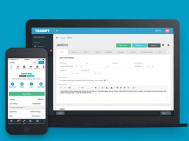 Tradify Desktop And Mobile View