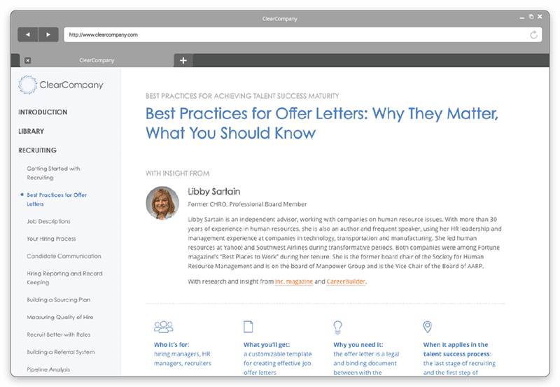 ClearCompany Best practices Resources