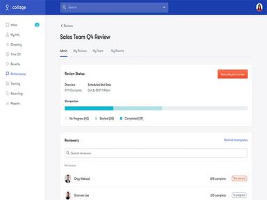 Collage HR Performance Review Summary
