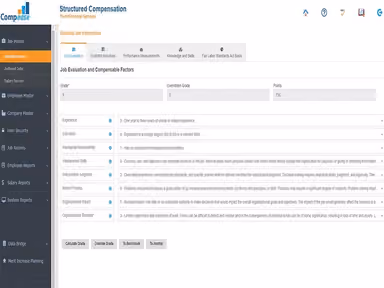 Compease Job Evaluation and Compensable Factors