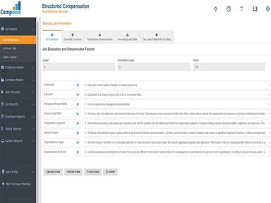 Compease Job Evaluation and Compensable Factors