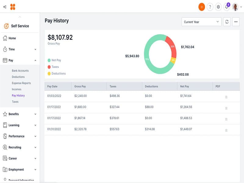 Criterion HCM Pay History