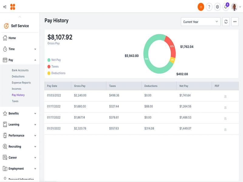 Criterion HCM Pay History